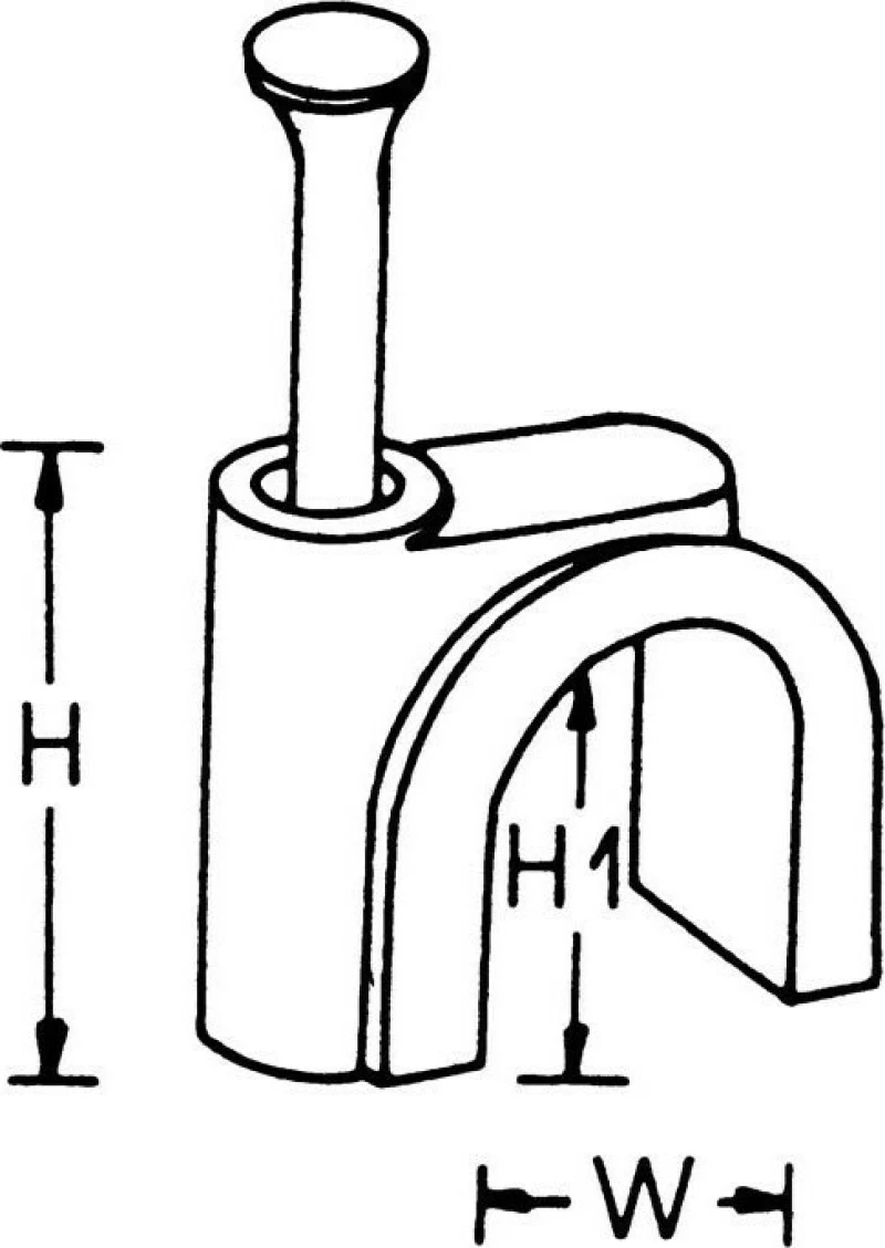 FixPoint Ρόκα Στήριξης Καλωδίων 10mm Λευκό 100τμχ KBCR 10 055-0764