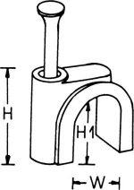 FixPoint Ρόκα Στήριξης Καλωδίων 10mm Λευκό 100τμχ KBCR 10 055-0764