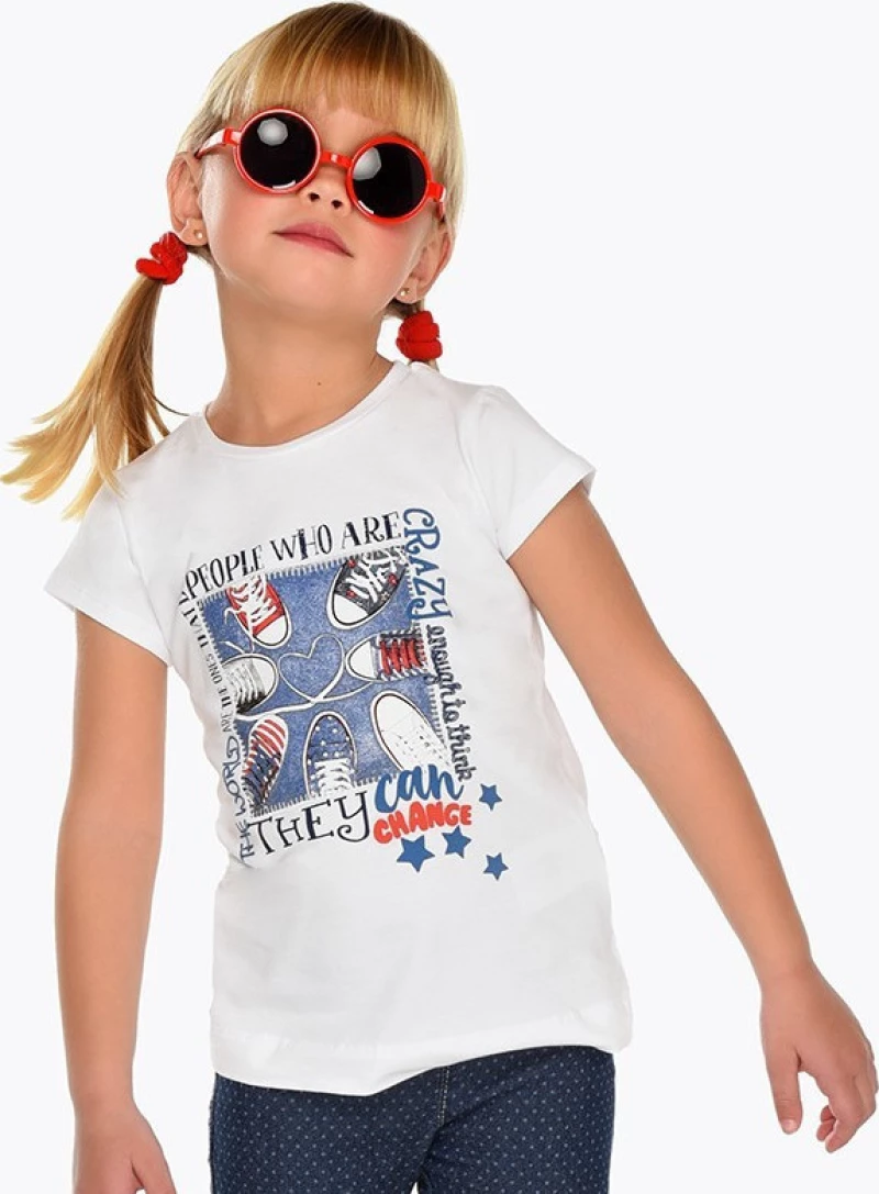 Mayoral Παιδικό T-shirt για Κορίτσι Λευκό