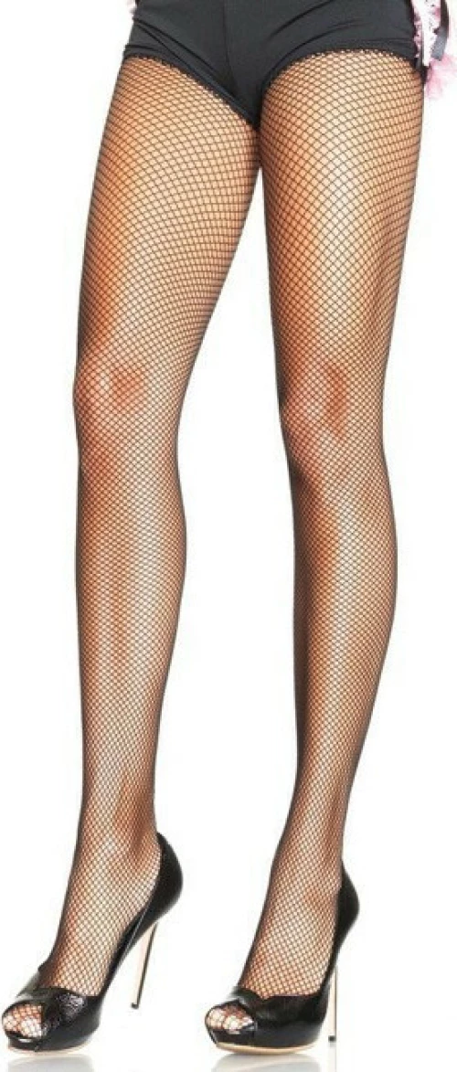 Leg Avenue Nylon Fishnet Pantyhose Black