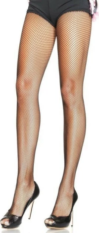 Leg Avenue Nylon Fishnet Pantyhose Black