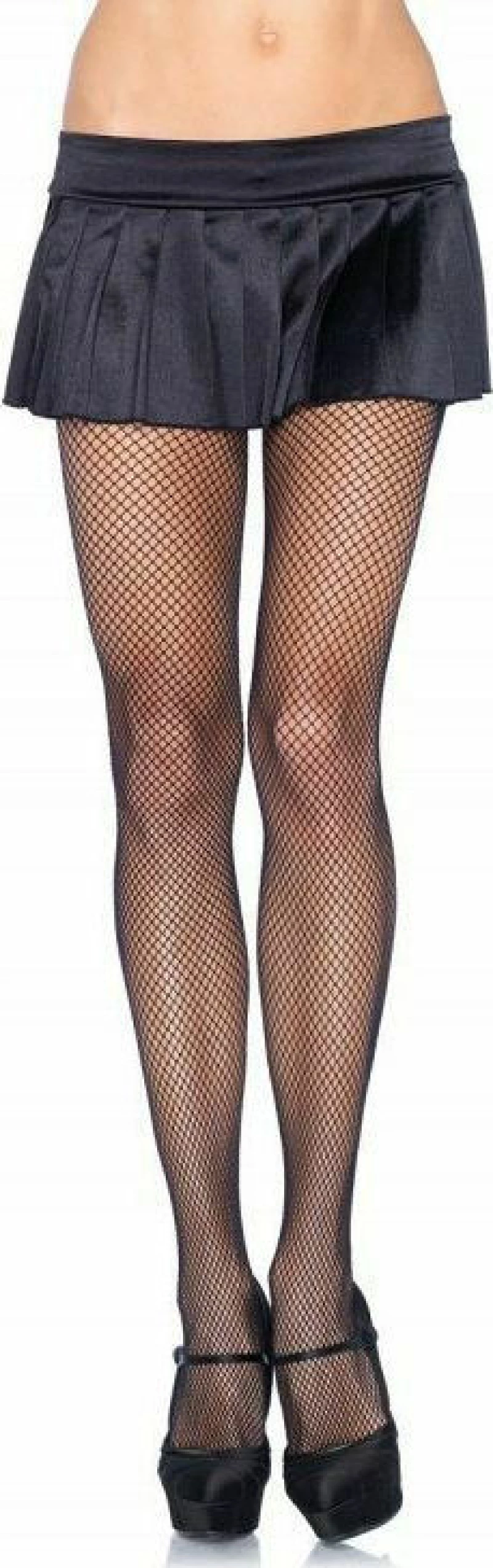 Leg Avenue Nylon Fishnet Pantyhose Black