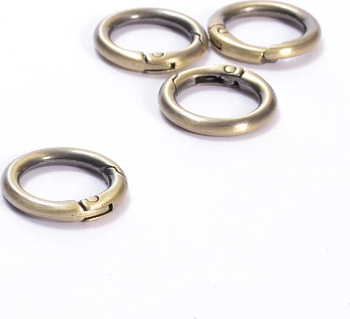 Κρίκος με Μηχανισμό 20mm Small Μπρονζέ
