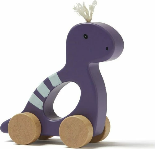 Kids Concept Ξύλινος Τροχήλατος Δεινόσαυρος