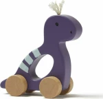 Kids Concept Ξύλινος Τροχήλατος Δεινόσαυρος
