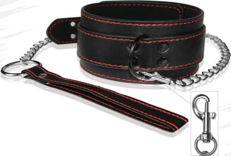 Lovetoy Collar & Leash Bondage Black
