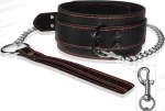 Lovetoy Collar & Leash Bondage Black
