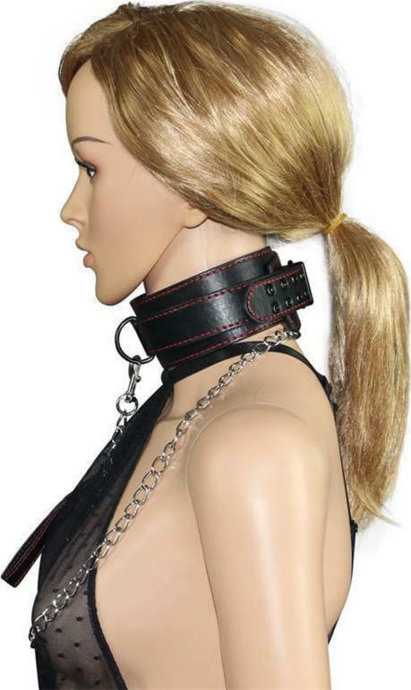 Lovetoy Collar & Leash Bondage Black