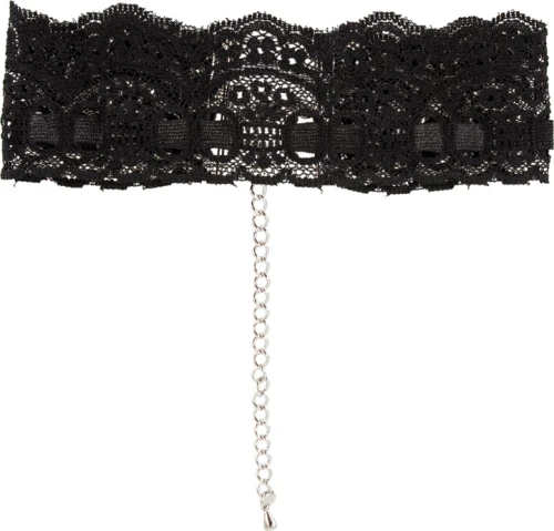 Cottelli Collection Lace Necklace Black