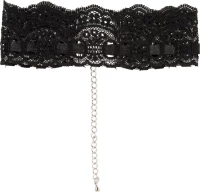 Cottelli Collection Lace Necklace Black