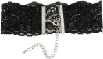 Cottelli Collection Lace Necklace Black