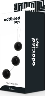 Addicted Toys Pleasure Balls Black 3.8cm