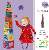 Djeco 10 Κύβοι Σχέδιο "Αριθμοί & Αντικείμενα"