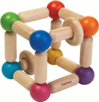 Plan Toys Ξύλινος Κύβος με Δακτύλιους