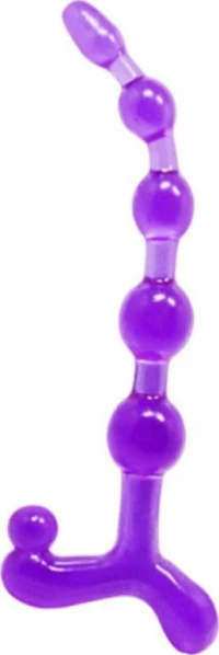 Baile Bendy Twist Anal Beads Purple