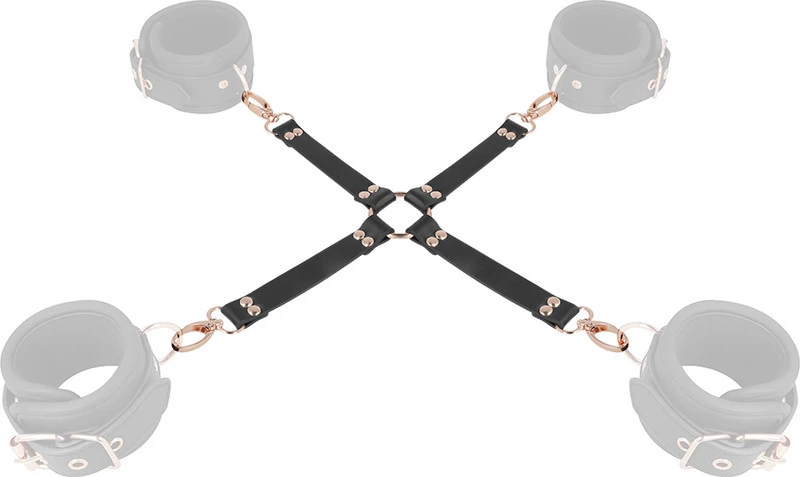 Coquette Fantasy Vegan Leather Hog Tie Black