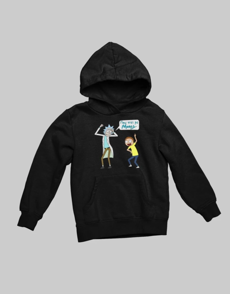 Rick & Morty Παιδικό Hoodie - BLACK