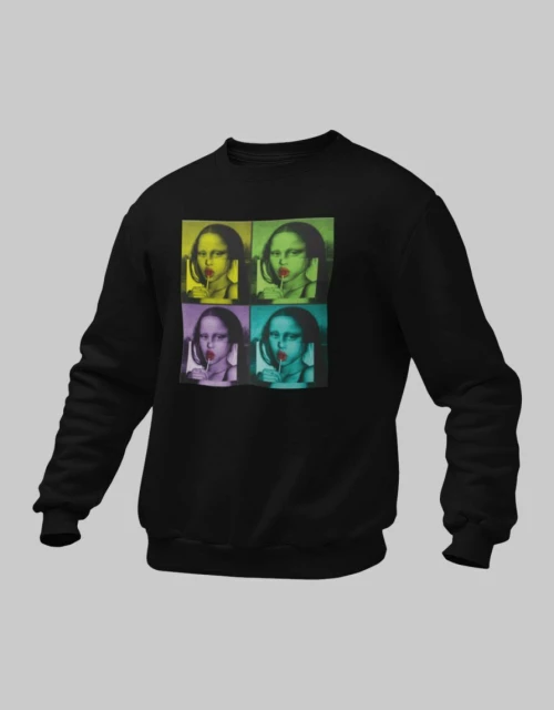 Mona Lisa Παιδικό Φούτερ - BLACK