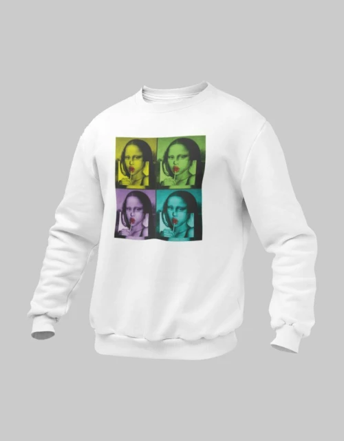 Mona Lisa Παιδικό Φούτερ - WHITE