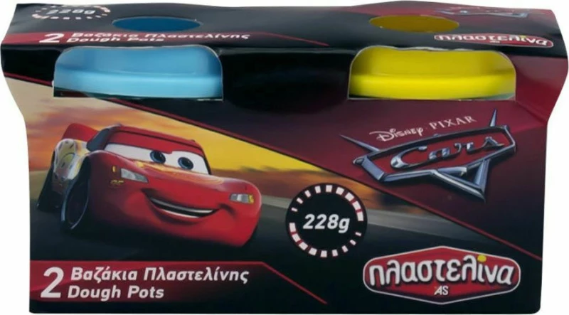 As Company 2 Βαζάκια Πλαστελίνης Cars για 3+ Ετών
