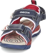 Geox Παιδικά Πέδιλα Borealis Ανατομικά με Σκρατς για Αγόρι Μπλε