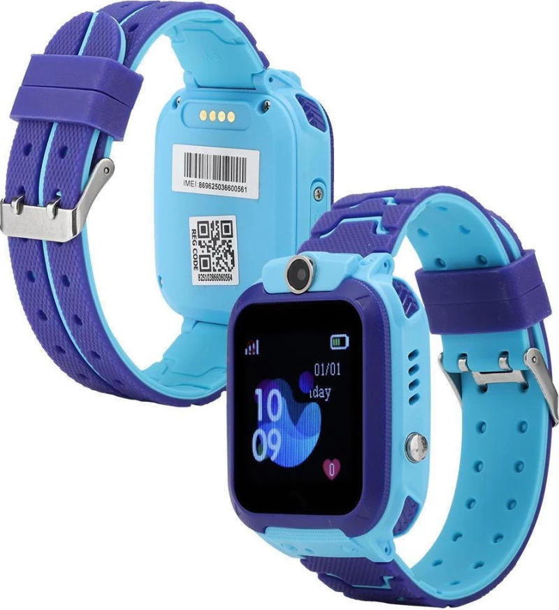 Gps Παιδικό Ρολόι Χειρός Q12B Sos - Βηματομετρητής Splashproof (Blue)