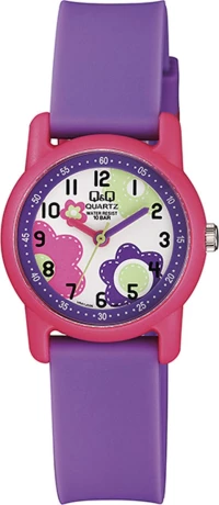 Q&Q Vr41J006 Kids Purple Rubber Strap