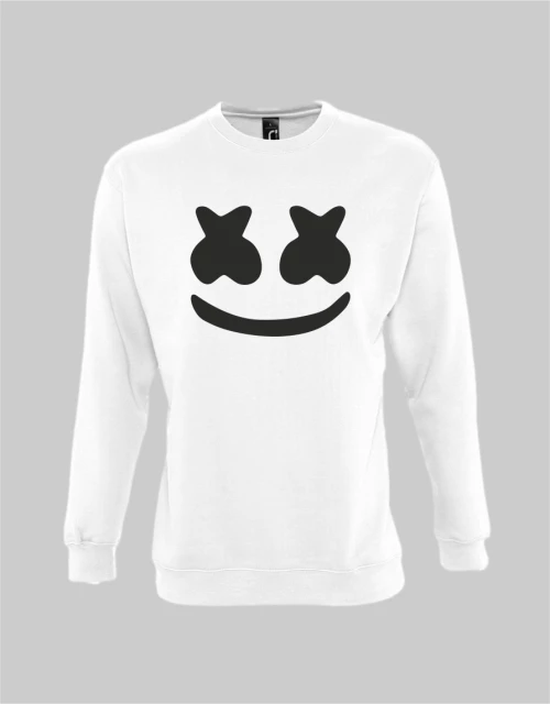Marshmello dj KIDS SWEATSHIRT - WHITE
