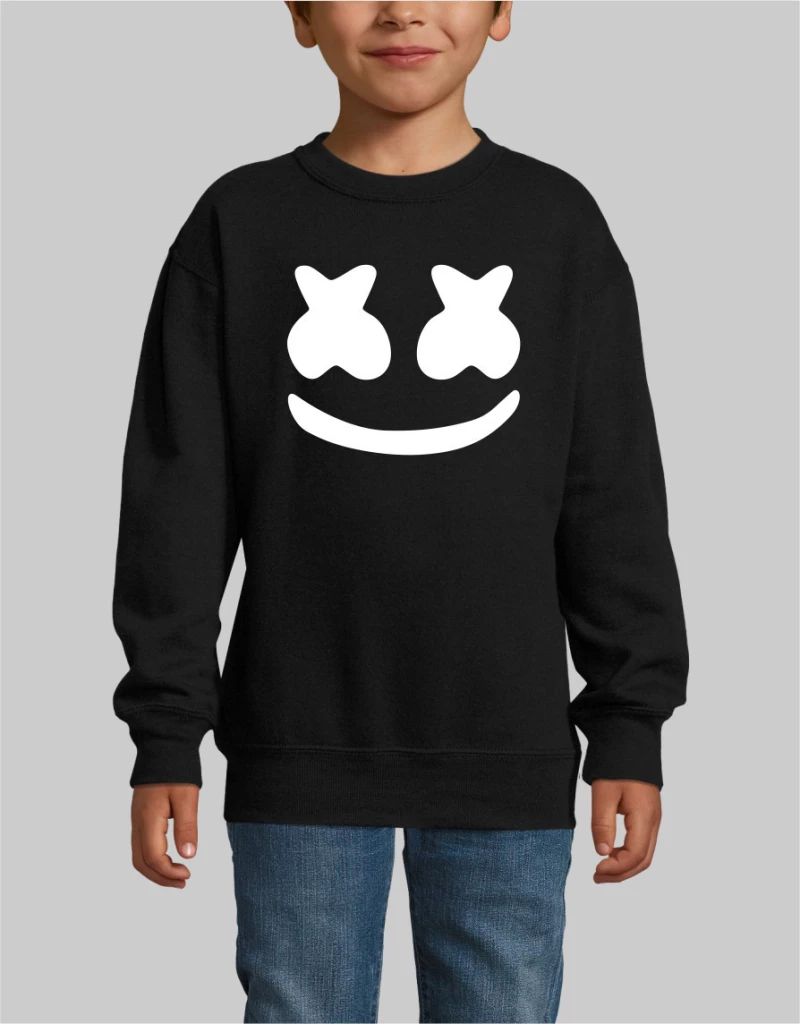 Marshmello dj KIDS SWEATSHIRT - WHITE