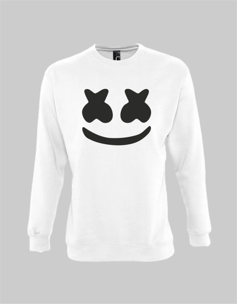 Marshmello dj KIDS SWEATSHIRT - WHITE