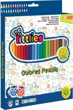 The Littlies Ξυλομπογιές Wood Free 24τμχ