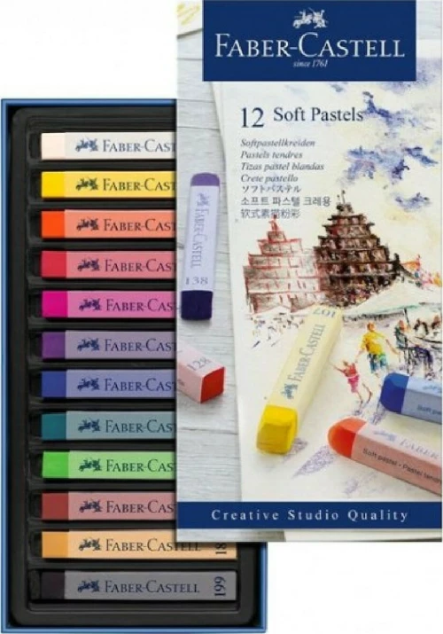 Faber-Castell Soft Pastel Σετ Κηρομπογιές 12τμχ
