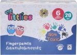 The Littlies Δακτυλομπογιές 20ml 6τμχ