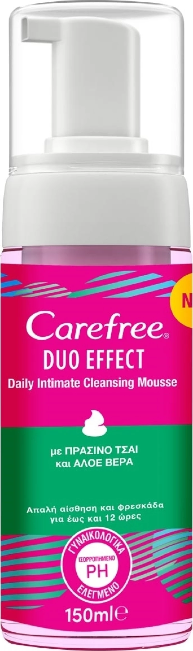 CareFree Duo Effect Tea & Aloe Foam 150ml