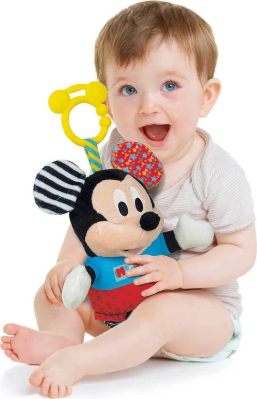 Baby Clementoni Disney Baby Κουδουνίστρα-Χνουδωτό Mickey