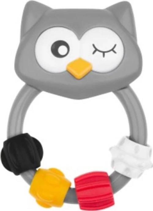 Akuku Baby Rattle Owl Grey