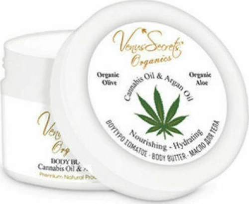 Venus Secrets Cannabis Oil & Argan Oil Nourishing & Hydrating Body Butter 125ml