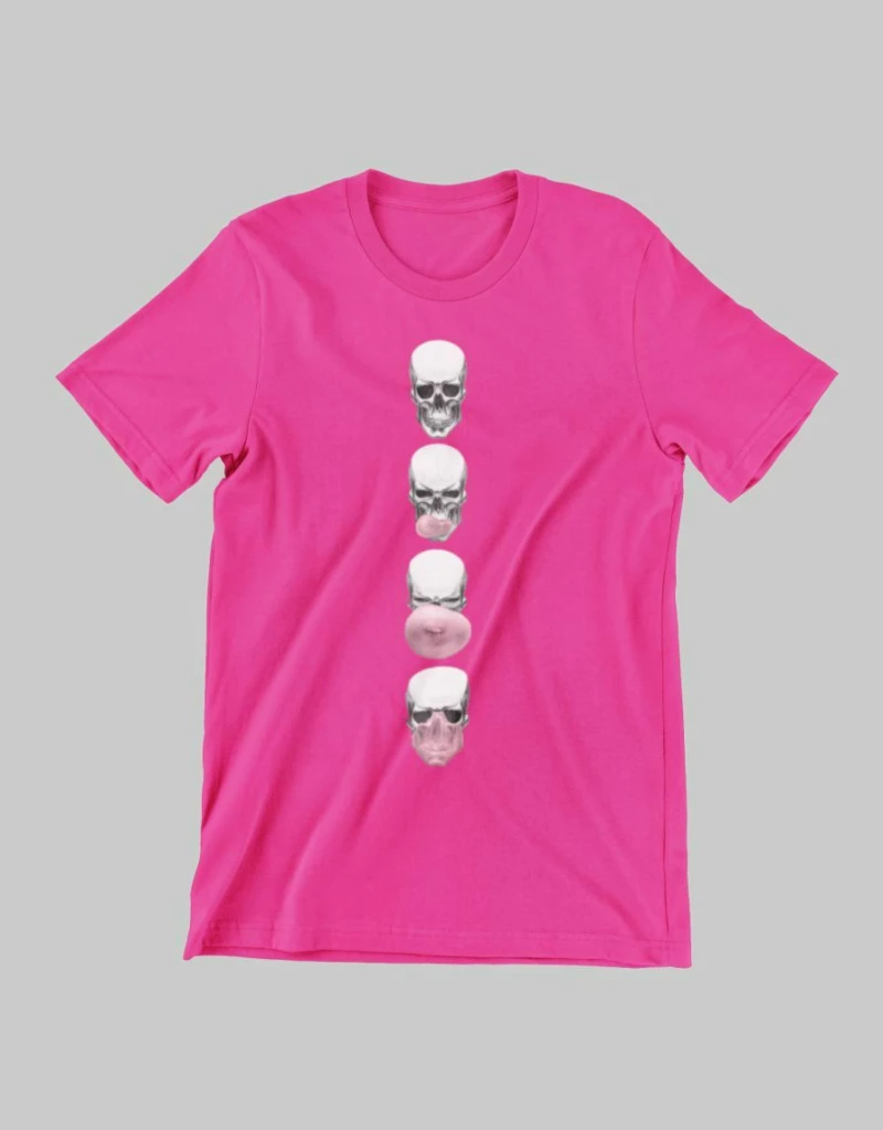 Skull Bubble Παιδικό T-shirt - BLACK