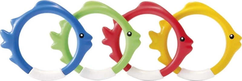 Intex Παιχνίδι Πισίνας Underwater Fish Rings Σετ 4τμχ