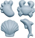 Scrunch Καλούπια από Ανακυκλώσιμη Σιλικόνη Duck Egg Blue Σετ 4τμχ
