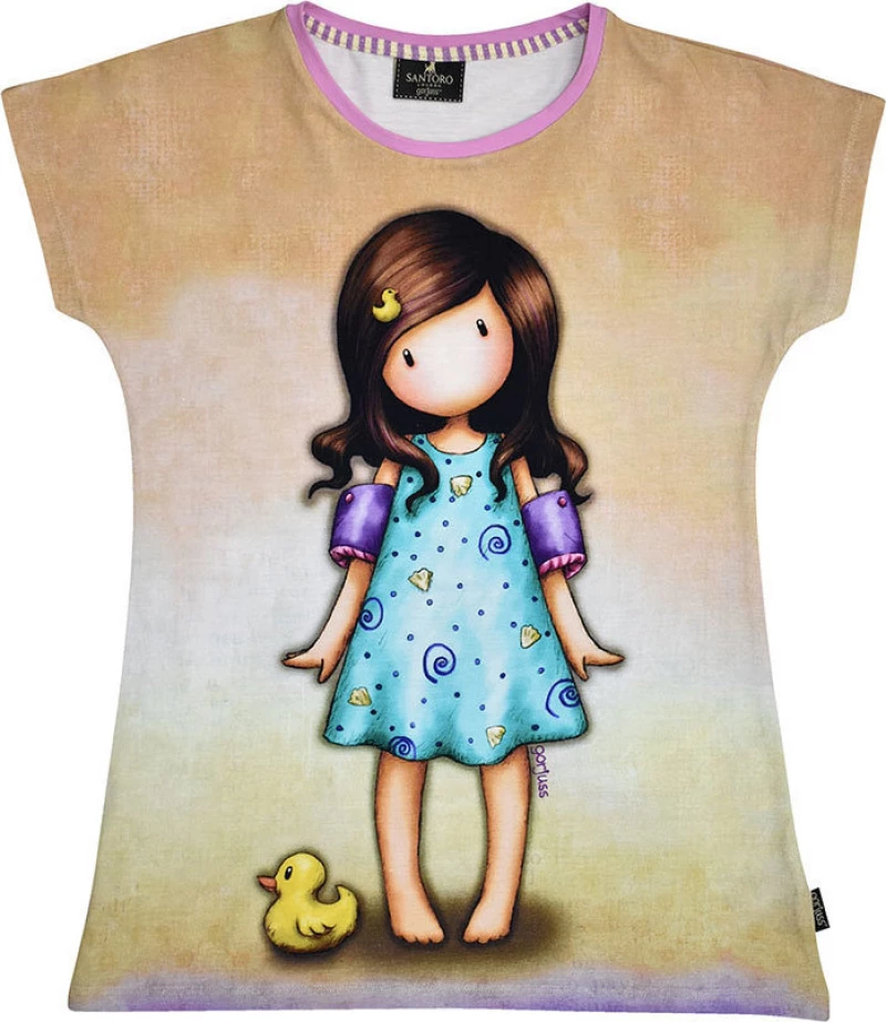 Santoro Παιδικό T-shirt για Κορίτσι Μπεζ Little Duck