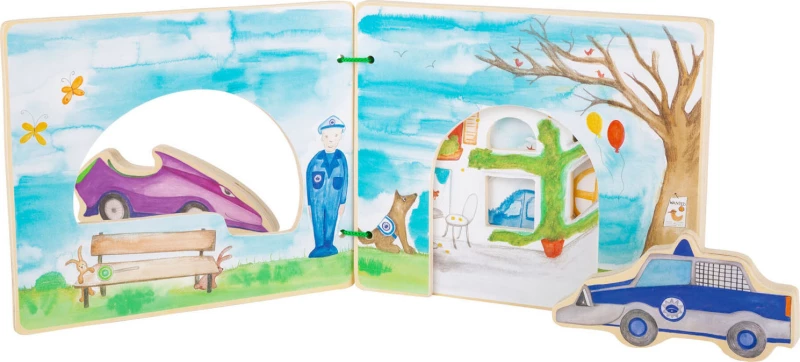 Small Foot Διαδραστικό Ξύλινο Βιβλίο Αστυνομία