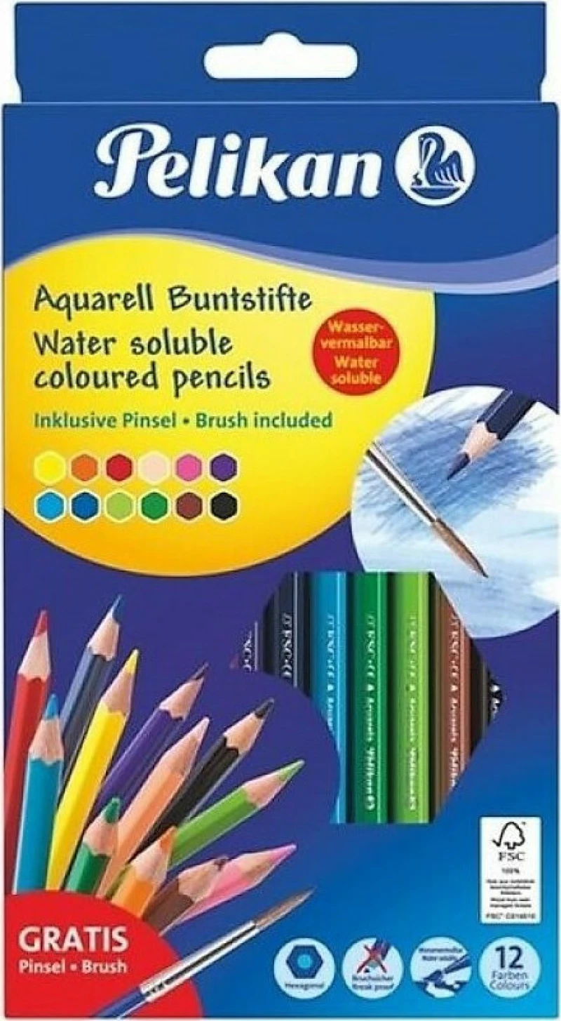 Pelikan Buntstifte Water Solube Coloured Pencils Ξυλομπογιές 12τμχ