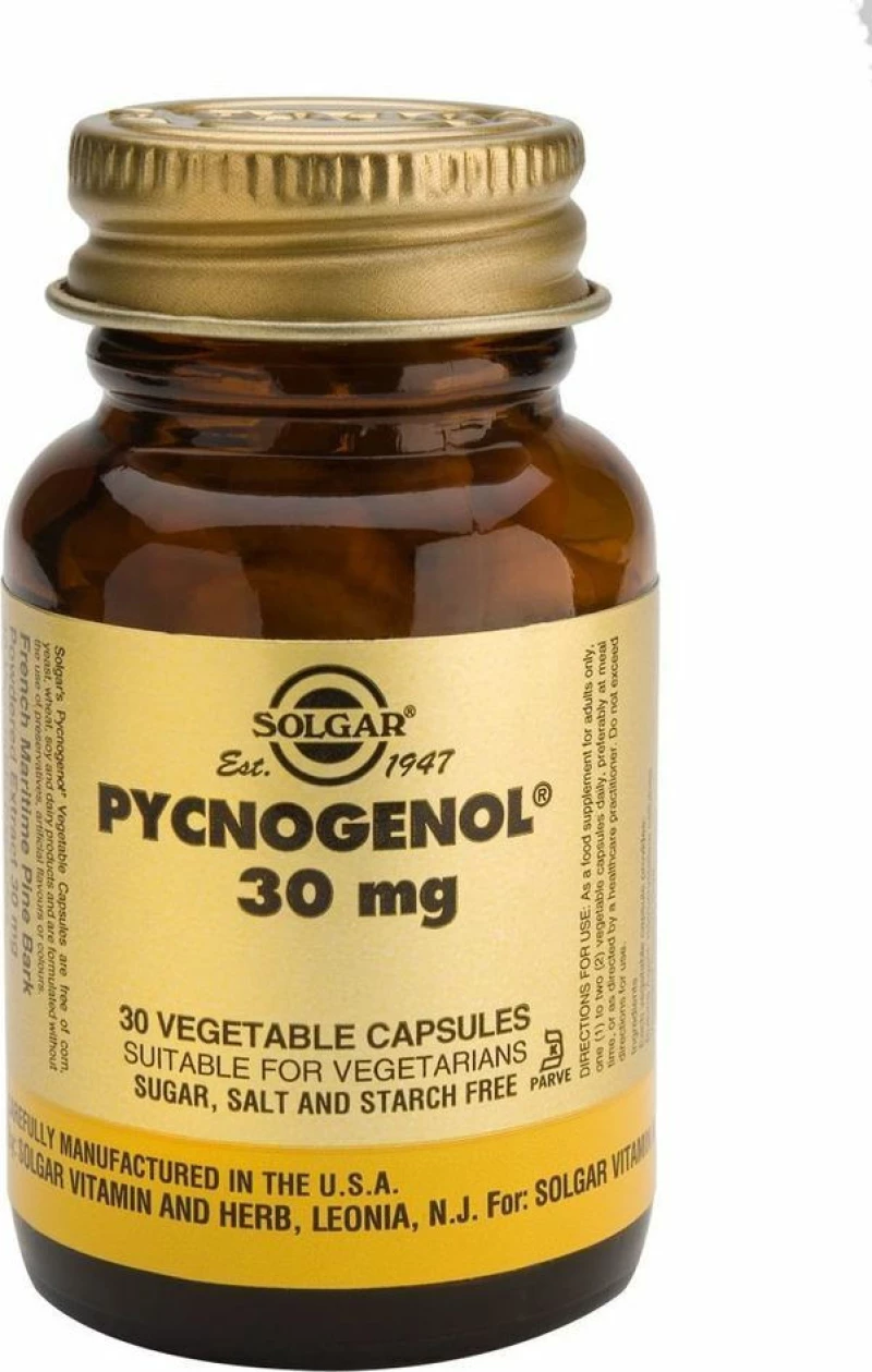 Solgar Pycnogenol 30mg 30 φυτικές κάψουλες
