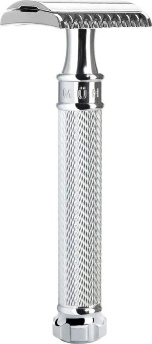 Muhle R41 Twist Traditional De Safety Razor Open Comb Chrome.