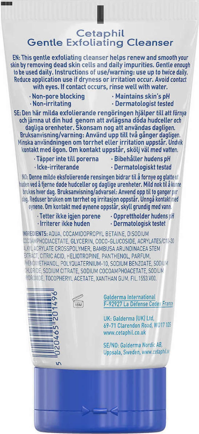 Cetaphil Gentle Exfoliating Cleanser 178ml