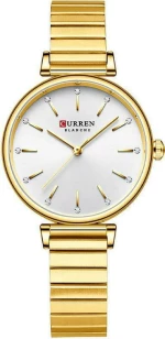 Curren 9081 Ρολόι με Μεταλλικό Μπρασελέ σε Χρυσό χρώμα