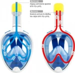 ΜΑΣΚΑ ΘΑΛΑΣΣΗΣ FULL FACE FREE BREATH BLUE Small - Medium