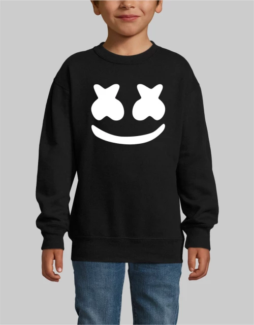 Marshmello dj KIDS SWEATSHIRT - BLACK
