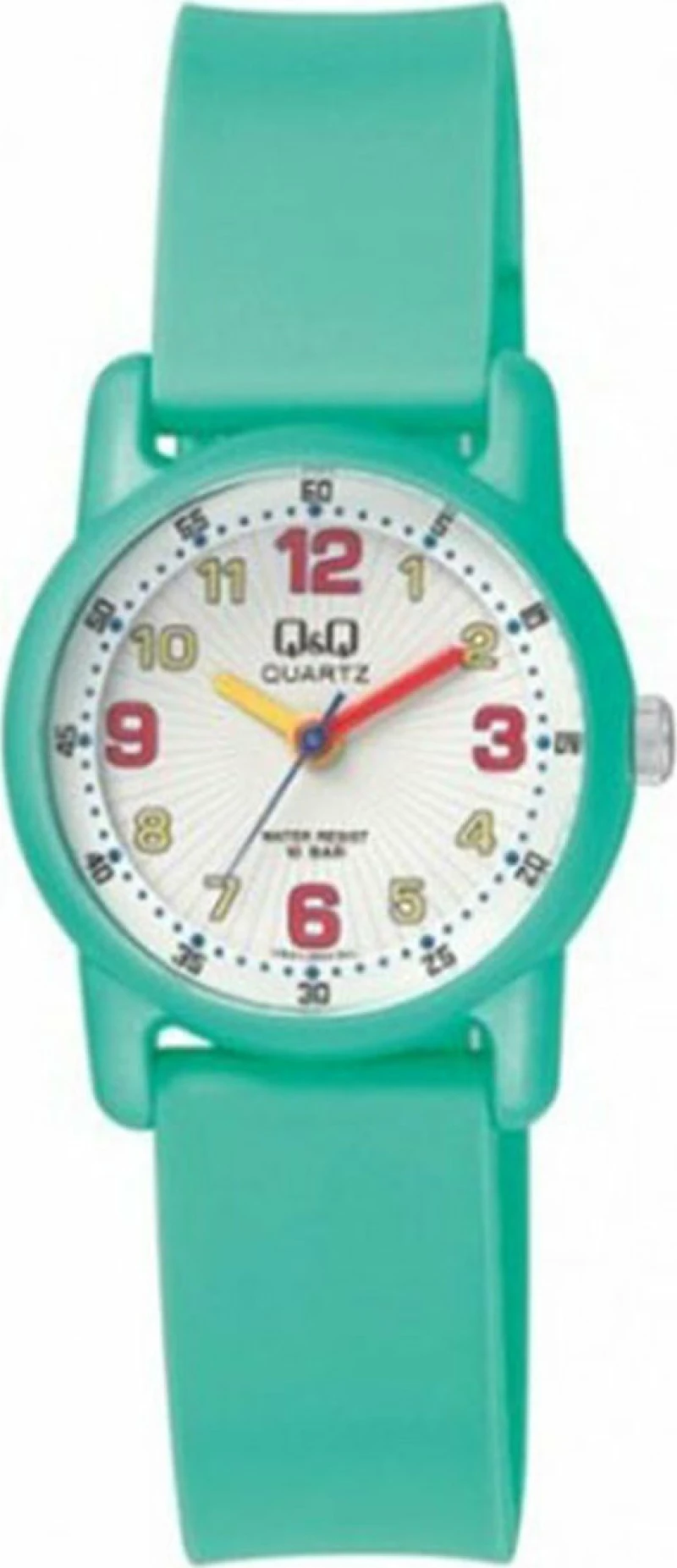 Q&Q Vr41J004 Kids Turquoise Rubber Strap